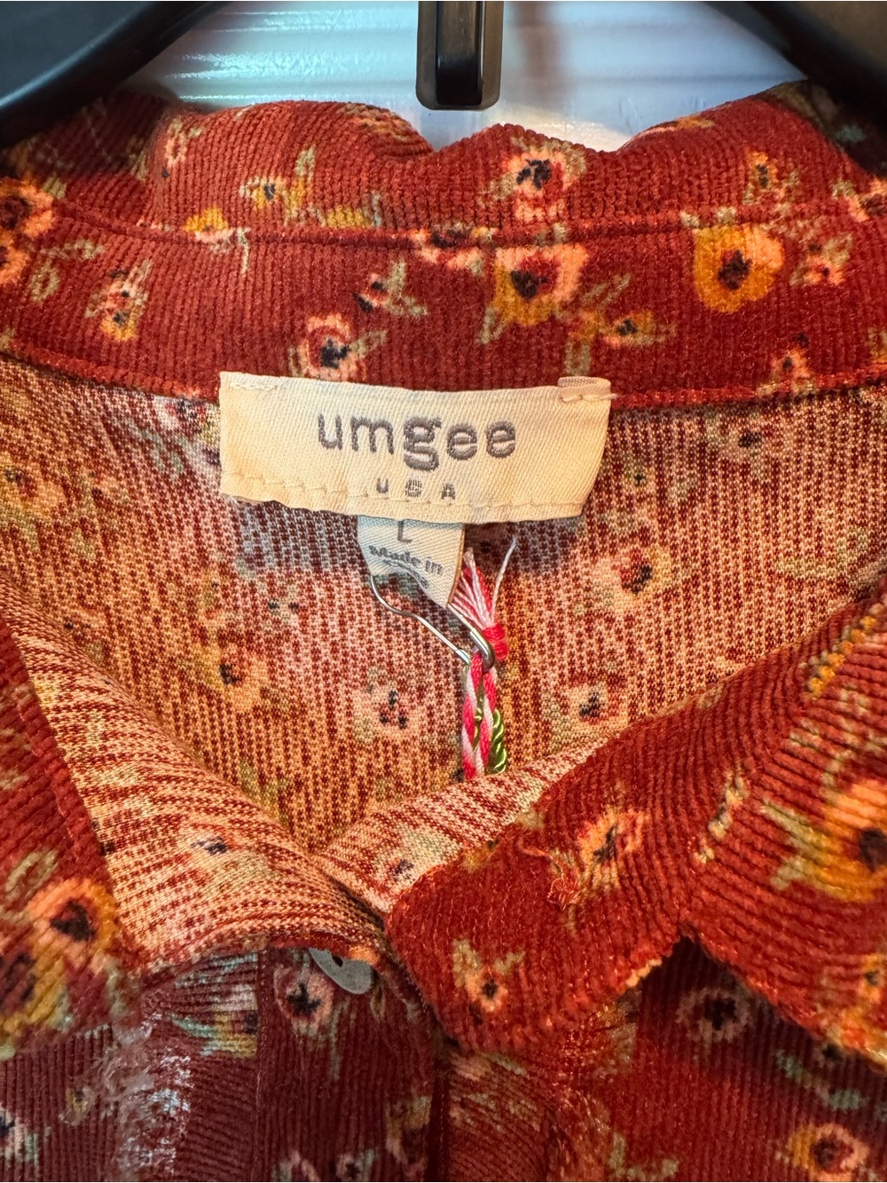 Umgee Corduroy Button-Up Dress NWT - Picture 2 of 12